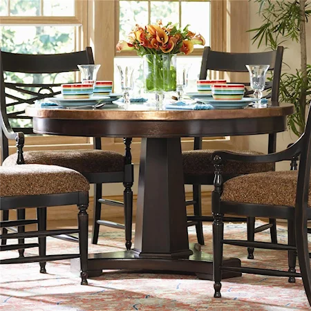 48in. Round Pedestal Dining Table